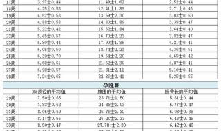 胎儿双顶径标准